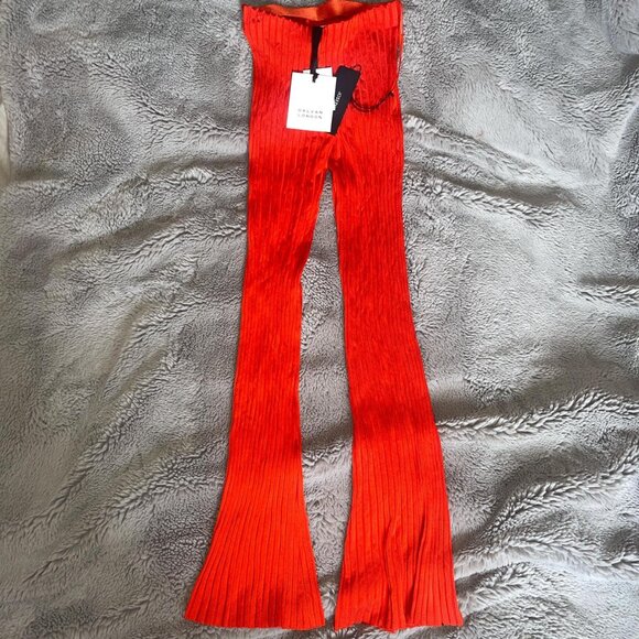 NWT Galvan Rhea Pant in Red/Coral - Picture 5 of 6